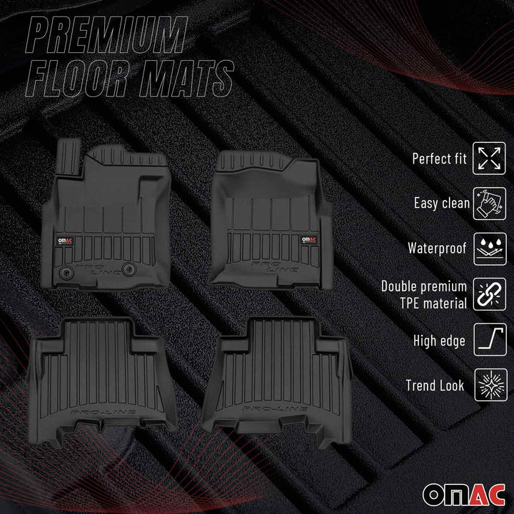 OMAC USA Premium Floor Mats Liners Full Set All Weather Heavy Duty GX460 (2010-2013)