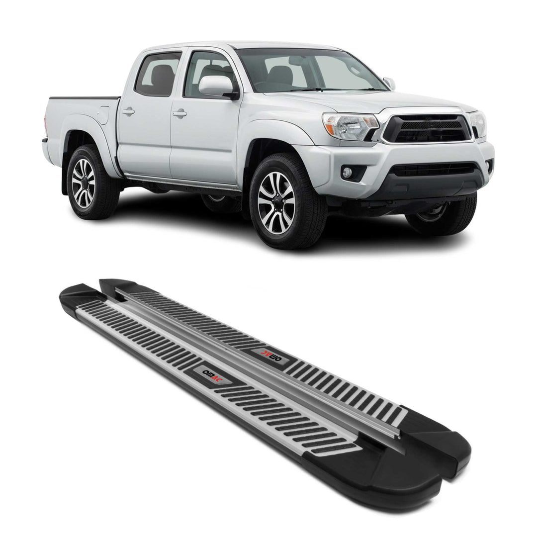 2005-2023 Toyota Tacoma Double Cab Nerf Bar Side Step Running Boards Alu 2x