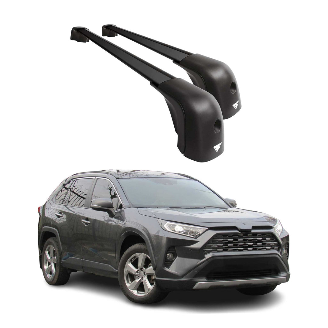 2019-2025 Toyota RAV4 Roof Racks Cross Bars Black