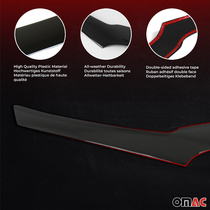 2010-2020 Toyota 4Runner Front Bug Shield Hood Deflector 1 Pc Smoke