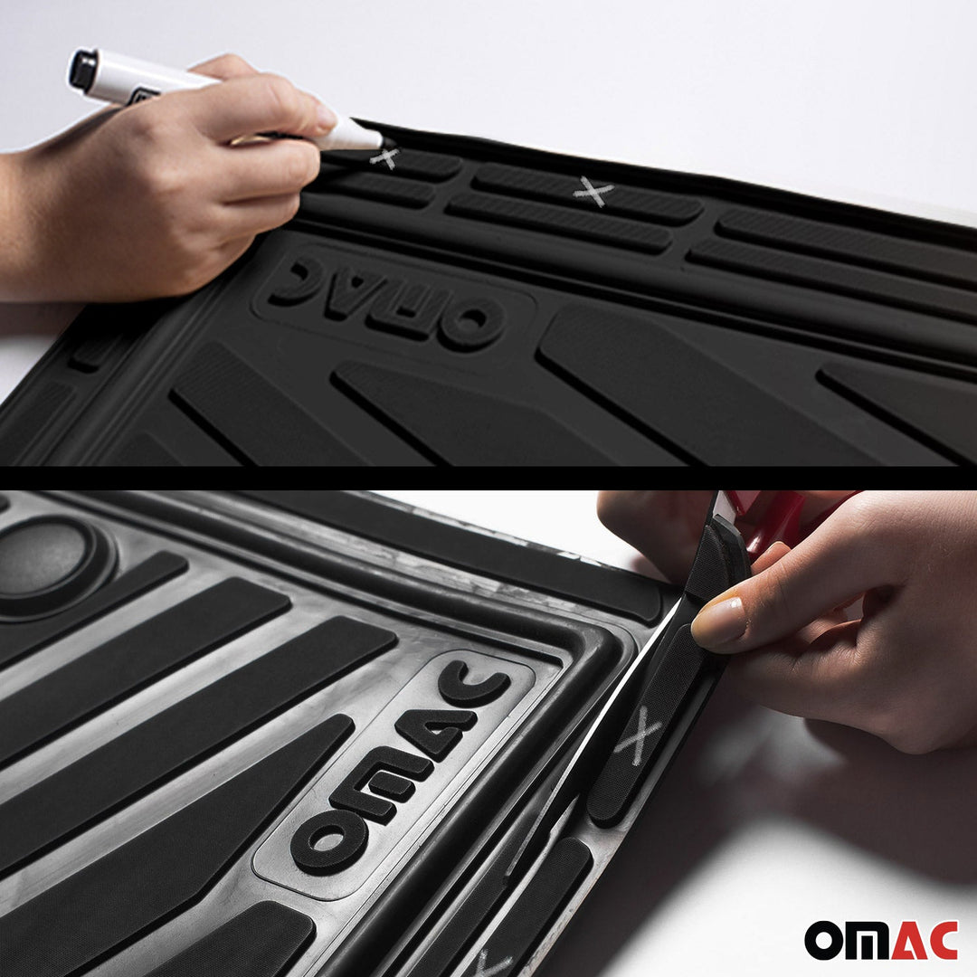 Toyota Tacoma Universal Floor Mats Liner All Weather 3D Black Waterproof 4Pcs