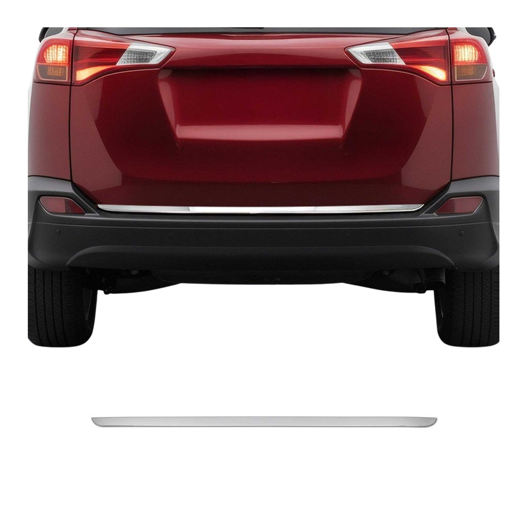 OMAC USA Rear Trunk Lid Molding Trim Stainless Steel Silver 1Pc