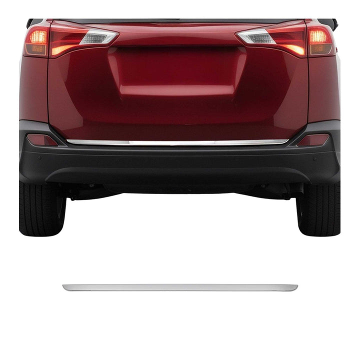 OMAC USA Rear Trunk Lid Molding Trim Stainless Steel Silver 1Pc