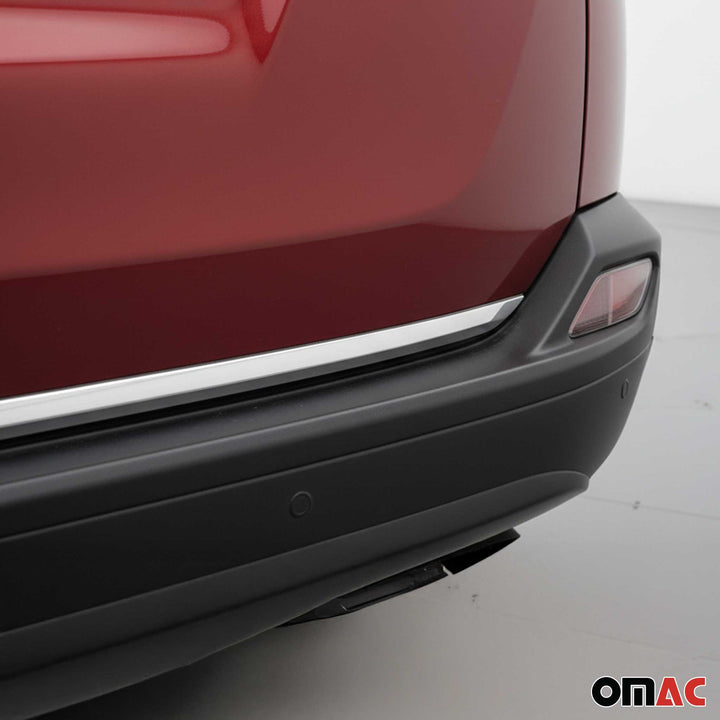 OMAC USA Rear Trunk Lid Molding Trim Stainless Steel Silver 1Pc