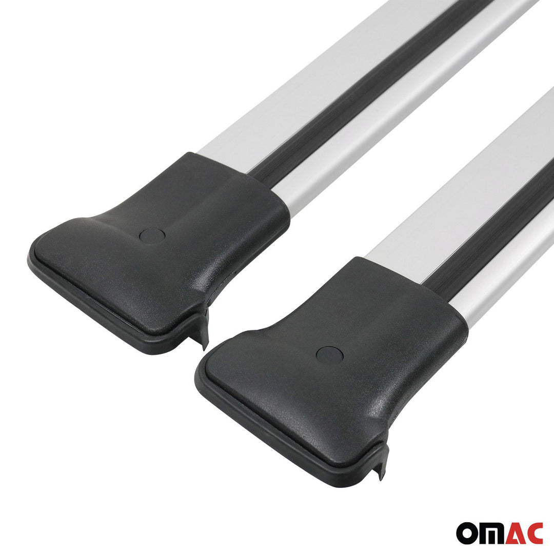 2025-2026 Toyota 4Runner Roof Rack Cross Bars Luggage Carrier Alu Silver 2Pcs