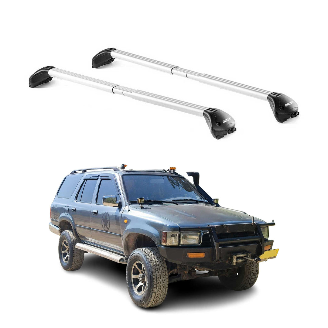 1991-1995 Toyota 4Runner Roof Rack Cross Bars Silver