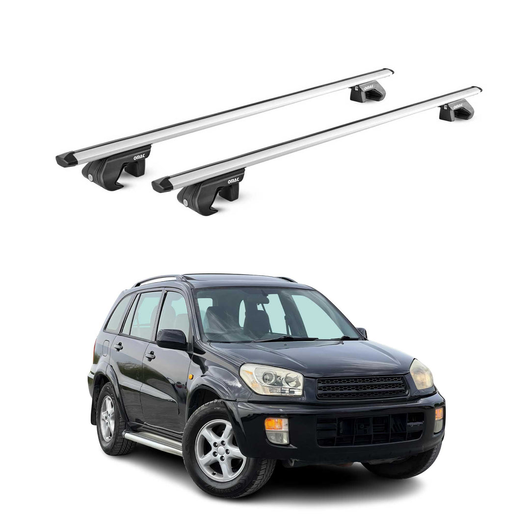 2006-2018 Toyota RAV4 Roof Rack Cross Bars Silver