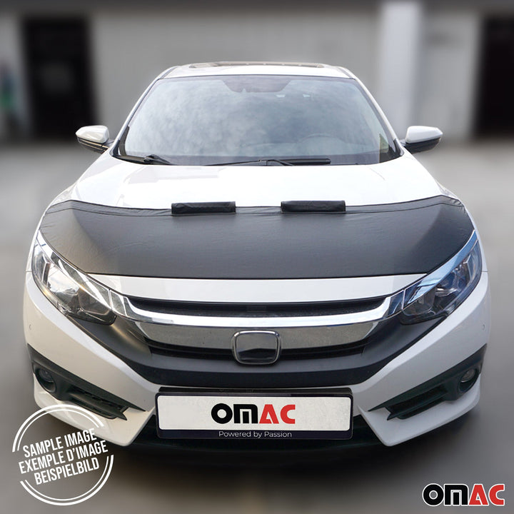 OMAC USA Car Bonnet Mask Hood Bra Black 1 Pc for RAV4 (2001-2005)
