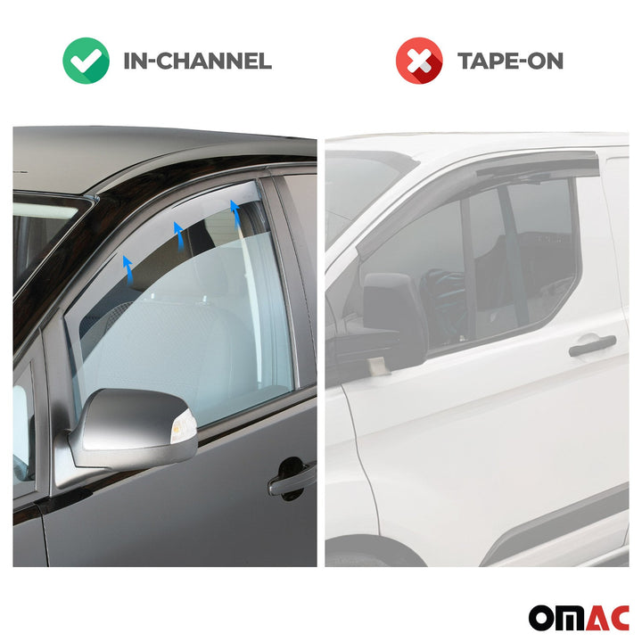 2006-2012 Toyota RAV4 Window Visor Vent Rain Deflector 4Pcs Smoke