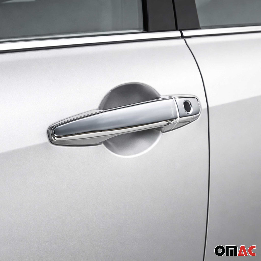2003-2009 Toyota 4Runner Car Door Handle Cover Protector Stainless Steel 2 Key Hole