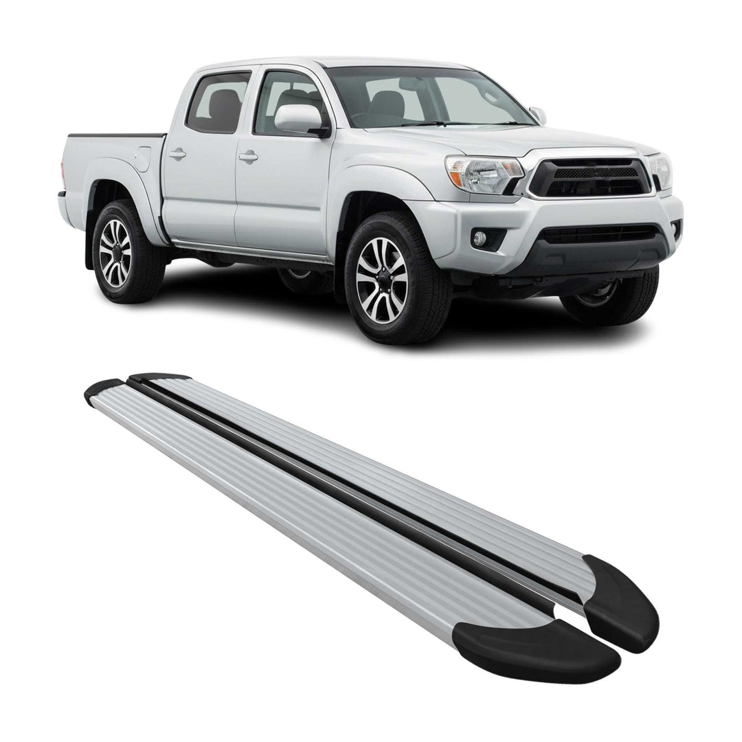 2005-2023 Toyota Tacoma Double Cab Nerf Bar Side Step Running Boards Alu 2x