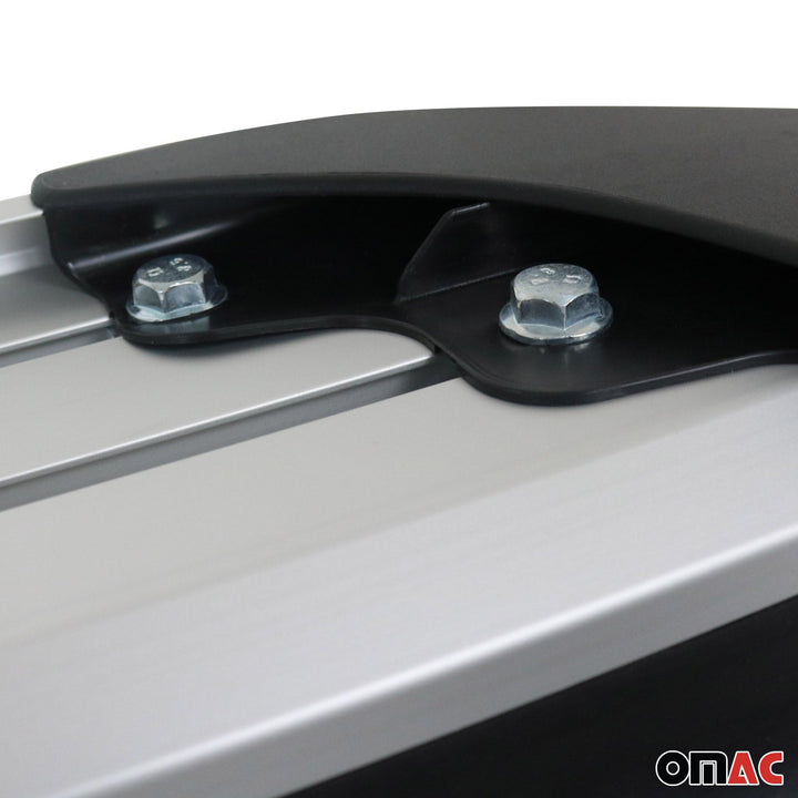 OMAC USA Running Boards Side Steps Silver for RAV4 (2013-2018)