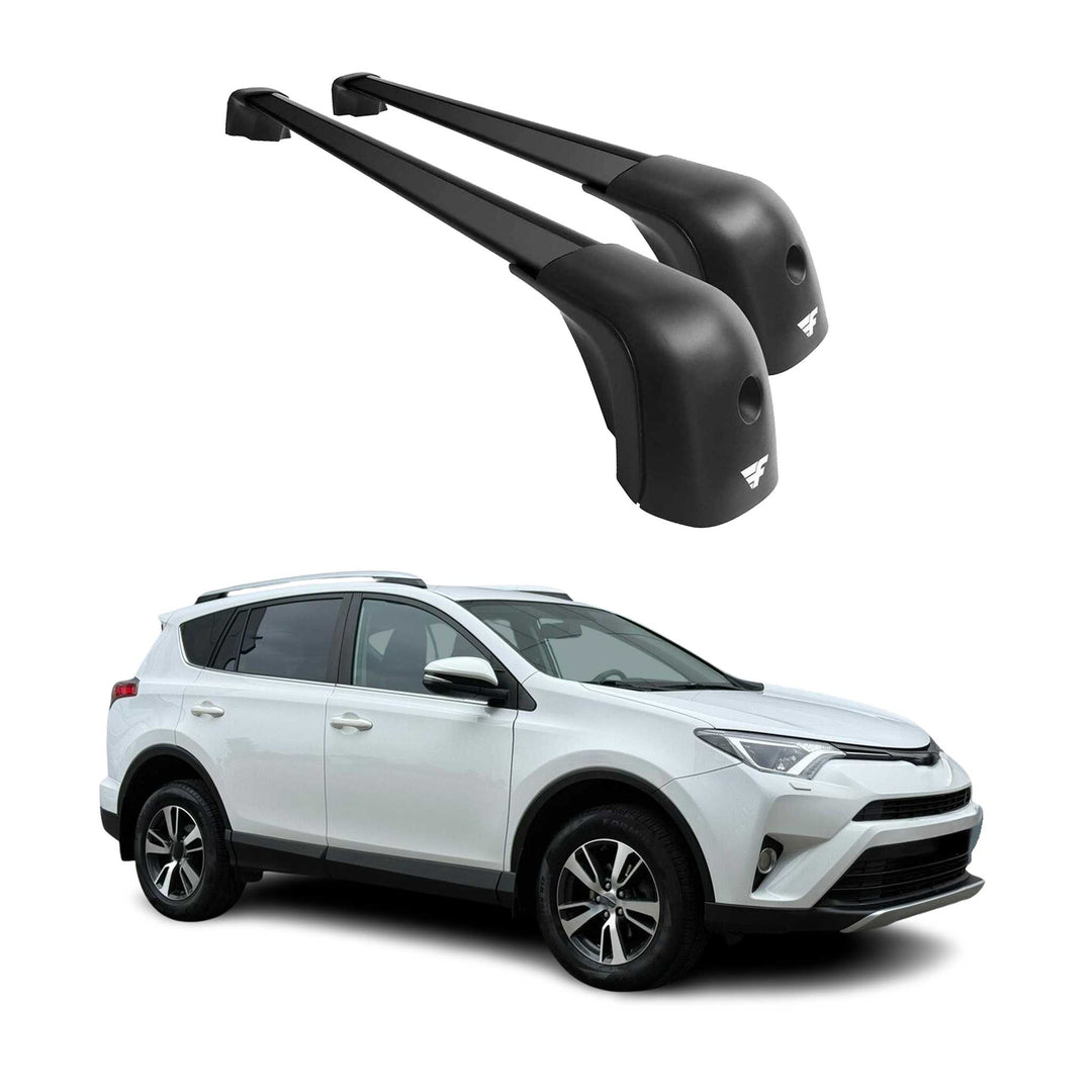 2013-2018 Toyota RAV4 Roof Racks Cross Bars Black