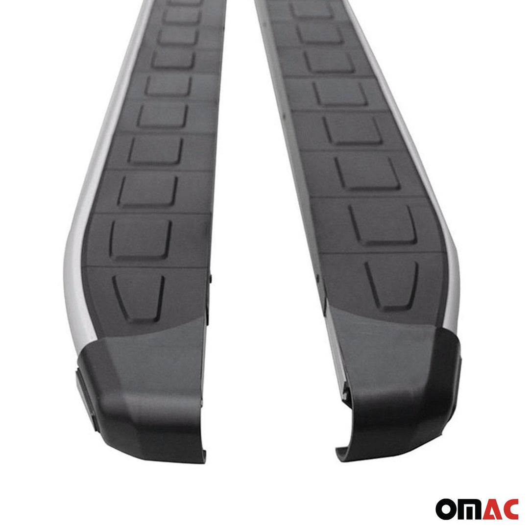 2019-2025 Toyota RAV4 Hybrid Running Boards Side Steps Silver & Black