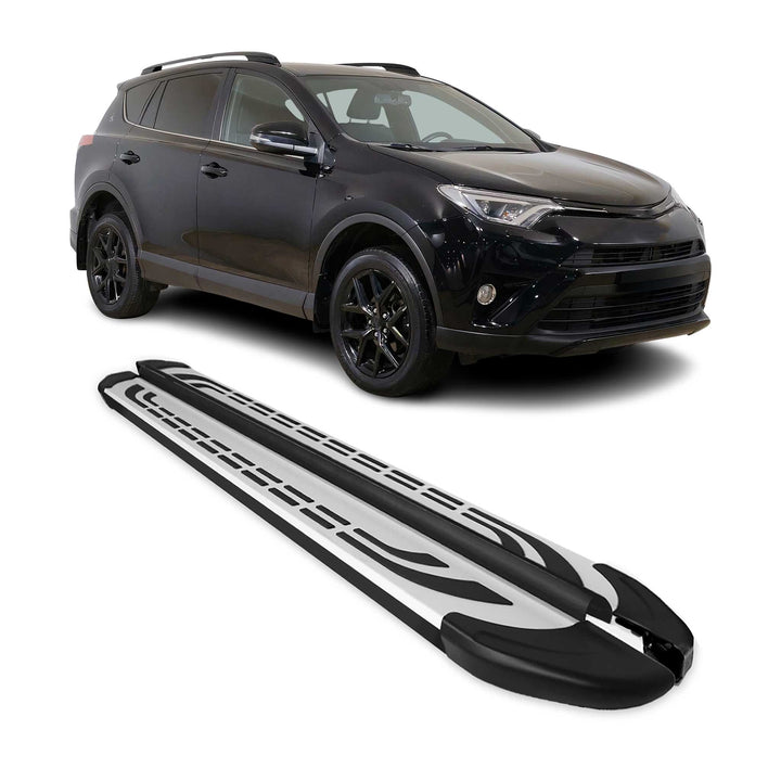 2019-2025 Toyota RAV4 Nerf Bar Side Step Running Boards Alu 2x