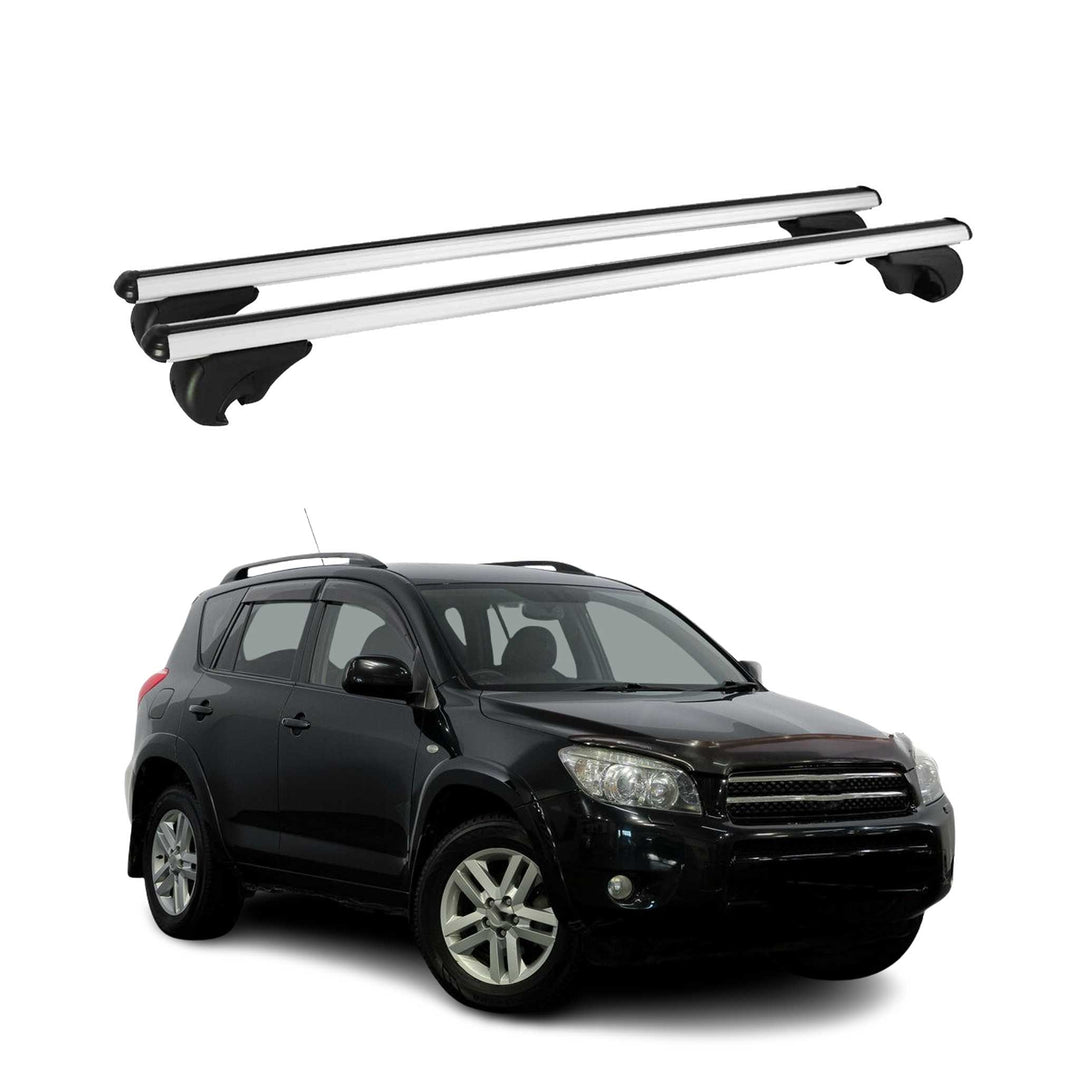 2006-2012 Toyota RAV4 Roof Rack Cross Bars Silver