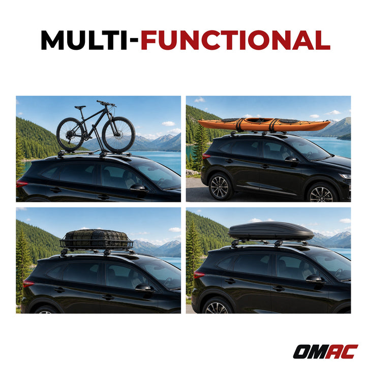 2000-2005 Toyota RAV4 Roof Rack Cross Bars Silver