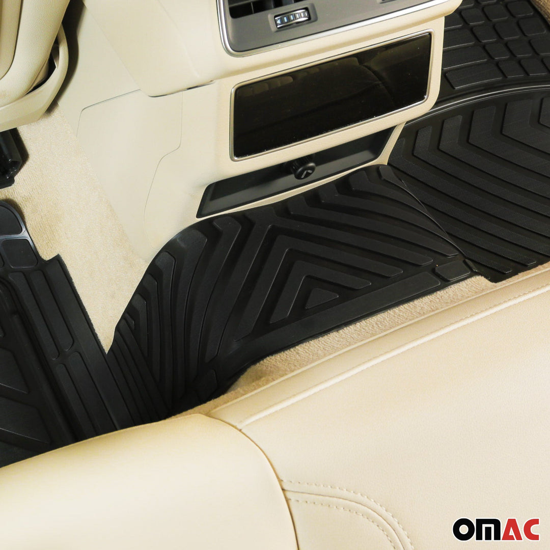 OMAC USA Universal Floor Mats Liner All Weather 3D Black Waterproof 4Pcs for GX550 (2024+)