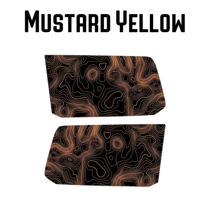 Topographic Rear Window Map Overlays V3 (Perforated) - 2025+ 4Runner