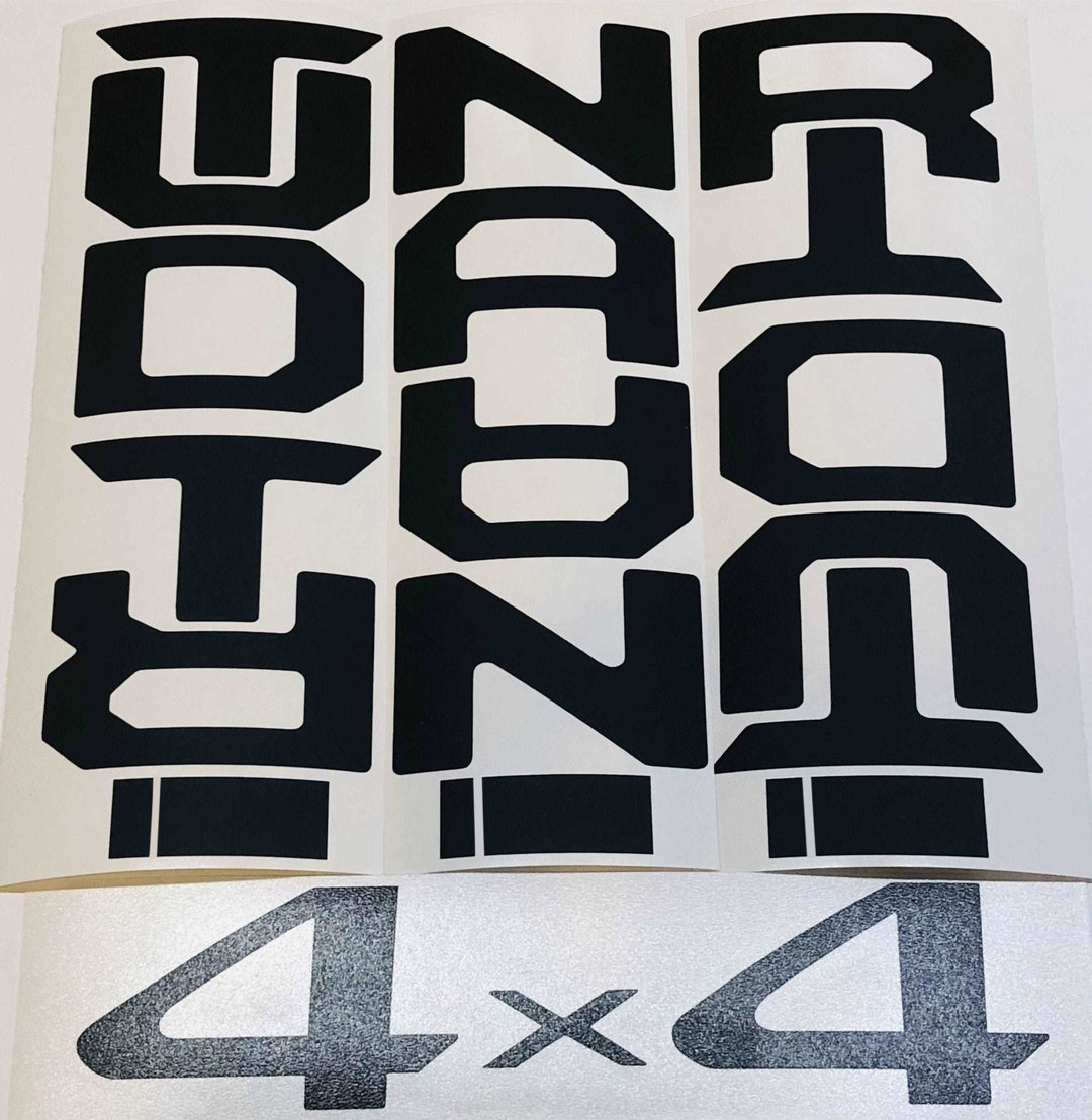 TVD Vinyl Decals Premium Cast Matte Black Vinyl Decal Letter Inlays Doors for Tundra (2007-2026)