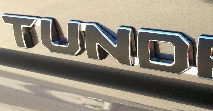 TVD Vinyl Decals Premium Cast Matte Black Vinyl Decal Letter Inlays Doors for Tundra (2007-2026)