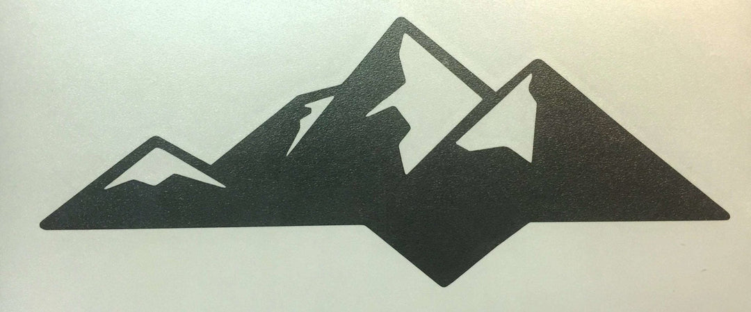 TVD Vinyl Decals Premium Cast Matte Black Vinyl Decal Mountain Tailgate for Tundra (2014-2026)