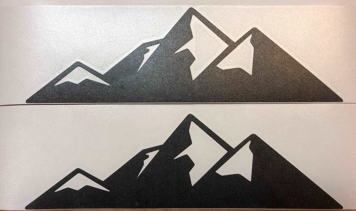 TVD Vinyl Decals Premium Cast Matte Black Vinyl Decal Mountains Fenders for Tundra (2014-2021)