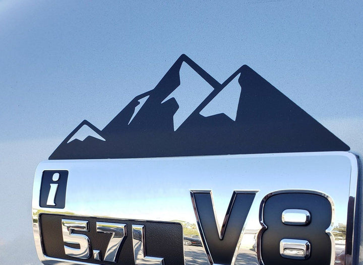 TVD Vinyl Decals Premium Cast Matte Black Vinyl Decal Mountains Fenders for Tundra (2014-2021)