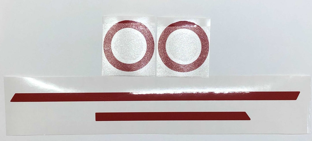 TVD Vinyl Decals Premium Cast Red Vinyl Decals Start/Stop Button Ring for Tacoma (2016-2023)