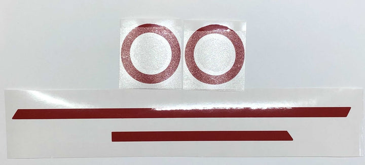 TVD Vinyl Decals Premium Cast Red Vinyl Decals Start/Stop Button Ring for Tacoma (2016-2023)