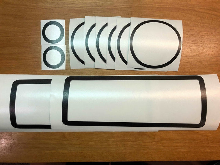 TVD Vinyl Decals Premium Cast Vinyl Dashboard Blackout Decals for Tacoma (2016-2023)