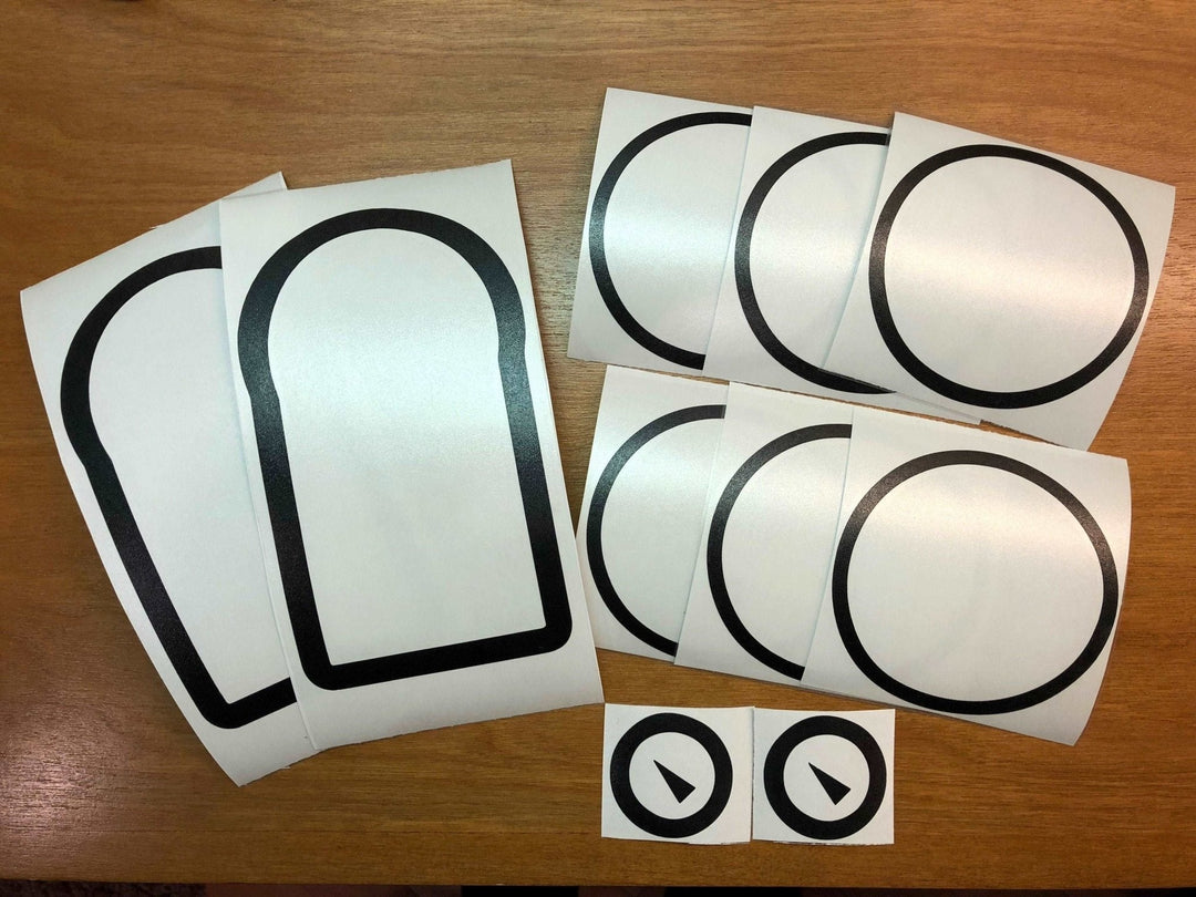 TVD Vinyl Decals Premium Cast Vinyl Dashboard Blackout Decals for Tacoma (2016-2023)