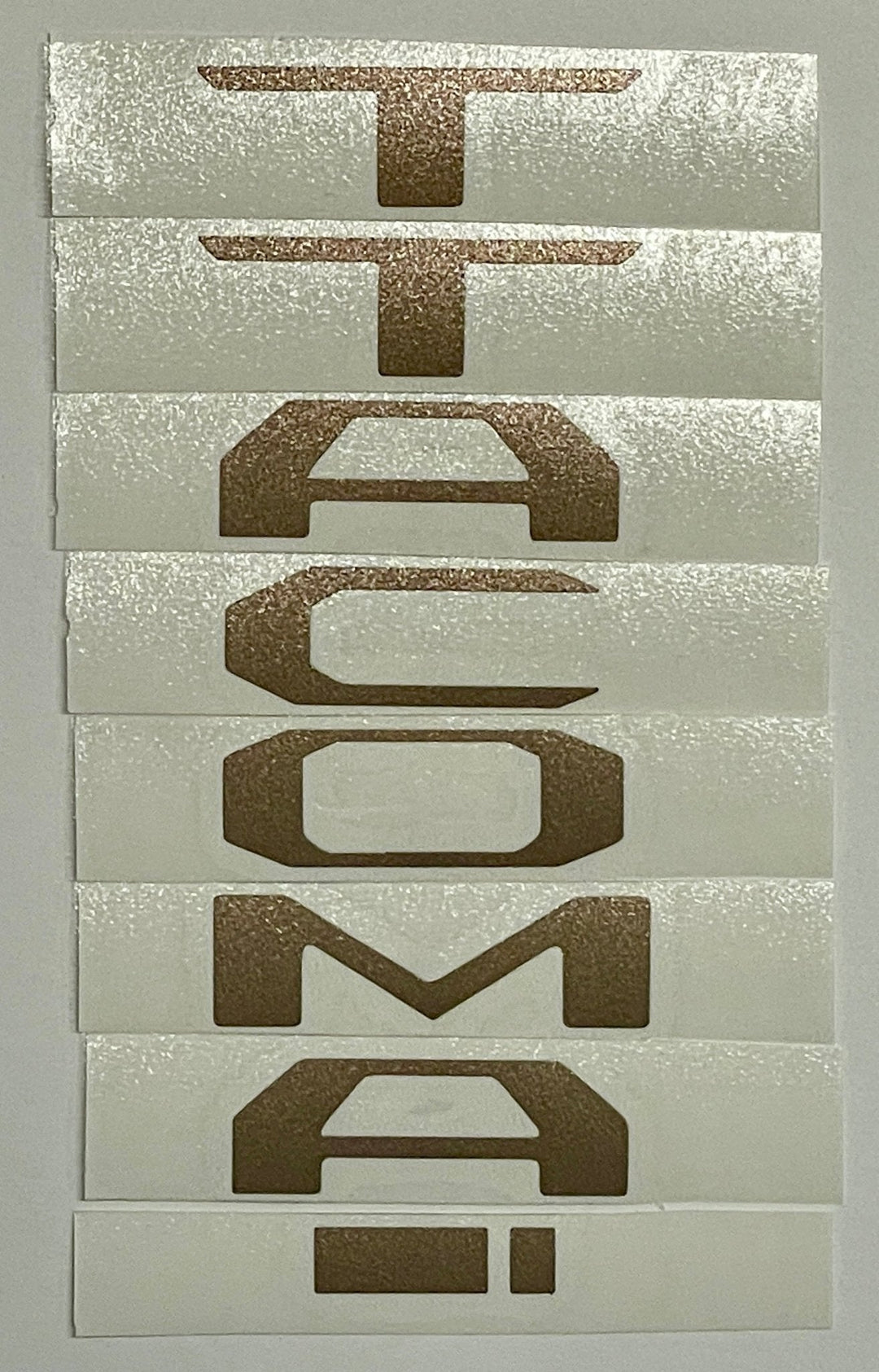 Premium Cast Vinyl Decal Letter Inlays for 2024-2026 Tacoma Dashboard Emblem