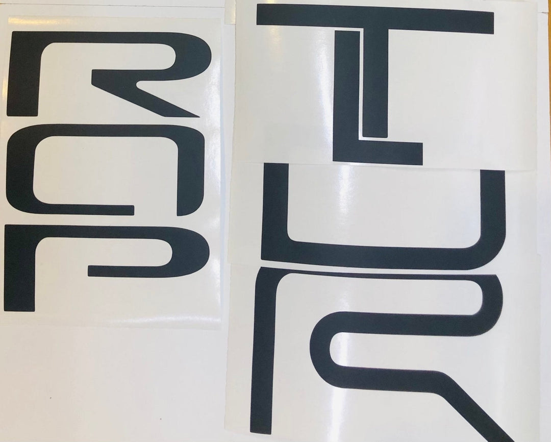 Premium Cast Vinyl Decal Letter Inlays for 2025+ 4Runner TRD Pro Liftgate
