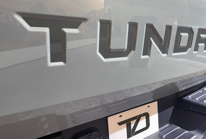 Premium Cast Vinyl Decal Letter Inserts for 2022-2026 Tundra Tailgate
