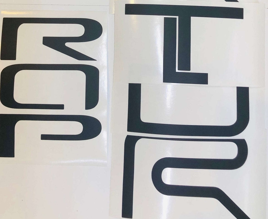 Premium Cast Vinyl Decal Letter Inserts for 2024-2026 Tacoma TRD Pro Tailgate