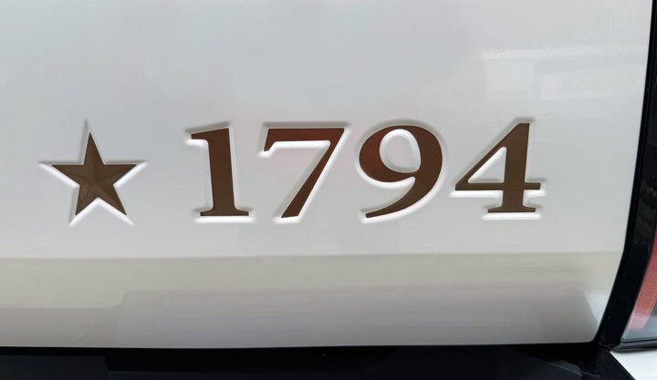 TVD Vinyl Decals Premium Cast Vinyl Decal Letter Inserts for Tundra 1794 Tailgate (2025+)