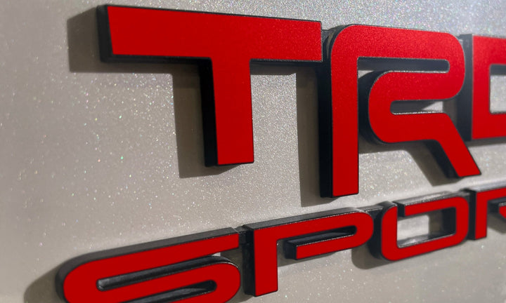 Premium Cast Vinyl Decal Letters for 2021-2026 4Runner TRD SPORT Emblems x2