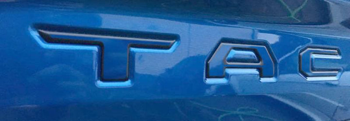 Premium Cast Vinyl Decal Inlays for 2016-2026 Tacoma Tailgate Letters