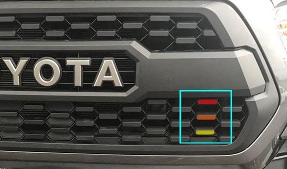 TVD Vinyl Decals Premium Cast Vinyl Heritage Decals TRD PRO Grille for Tacoma (2016-2023)