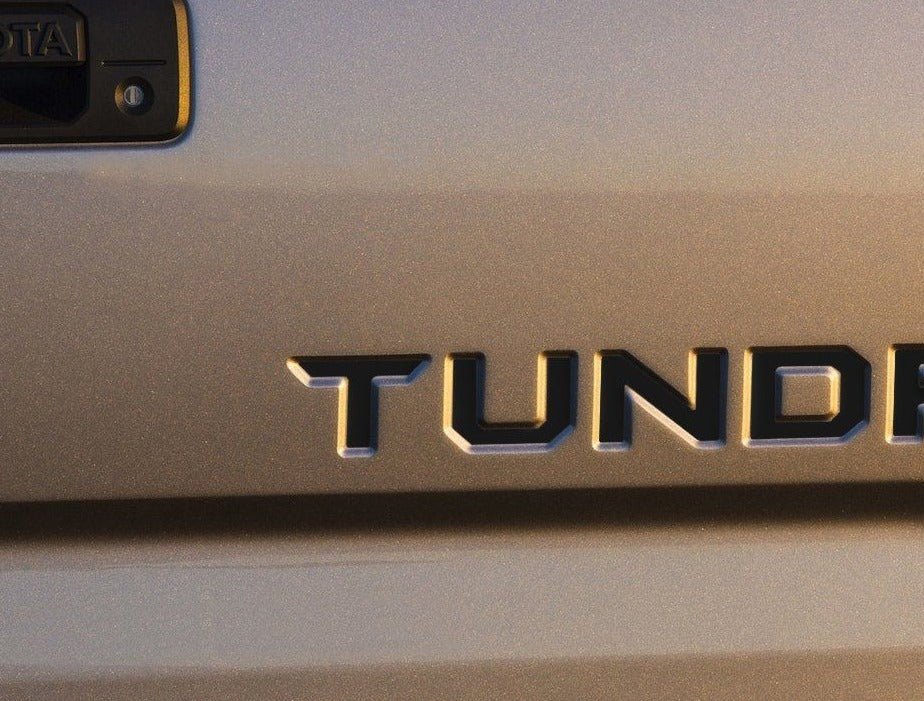 Premium Cast Vinyl Decal Letter Inserts for 2014-2021 Tundra Tailgate