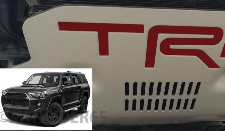 TVD Vinyl Decals Premium Cast Vinyl Decal Letter Inserts TRD Pro Skid Plate for 4Runner (2015-2018)