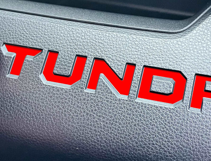 Premium Cast Vinyl Decal Letter Inserts for 2022-2026 Tundra Dashboard