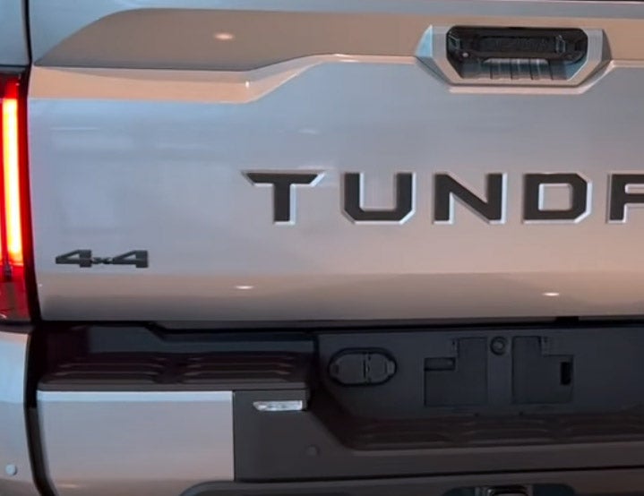 Premium Cast Vinyl Decal Letter Inserts for 2022-2026 Tundra Tailgate