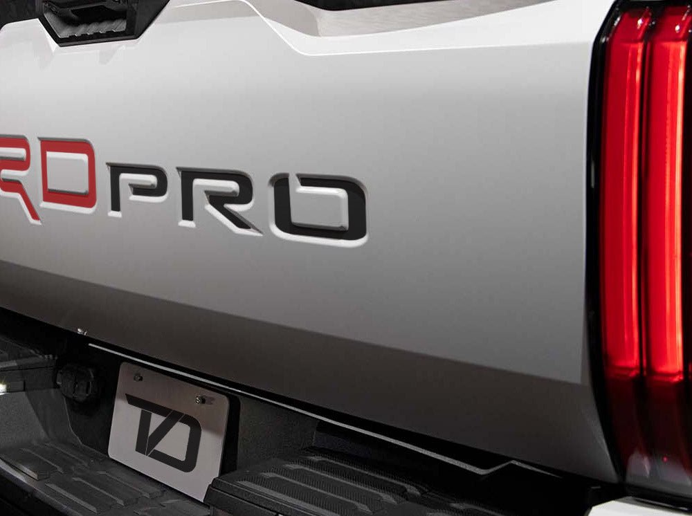 Premium Cast Vinyl Decal Letter Inserts for 2022-2026 Tundra TRD Pro Tailgate