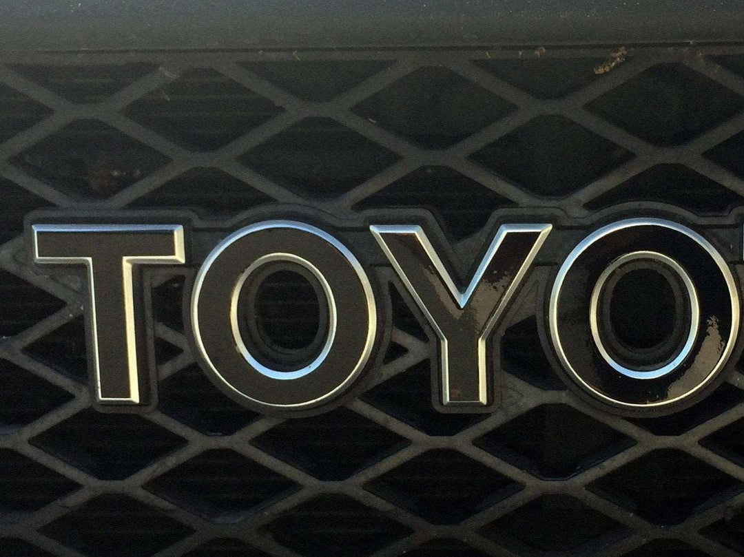 Premium Cast Vinyl Decal Letters for FJ Cruiser Grille