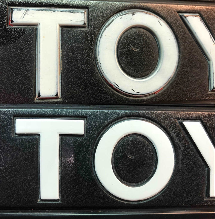 Premium Cast Vinyl Decal Letters for 1984-1989 4Runner Tailgate Bezel