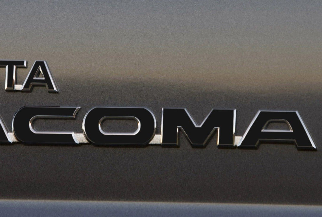 Premium Cast Vinyl Decal Letter Inlays for 2005-2015 Tacoma Door and Tailgate Emblems