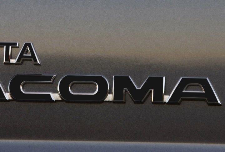 Premium Cast Vinyl Decal Letter Inlays for 2005-2015 Tacoma Door and Tailgate Emblems