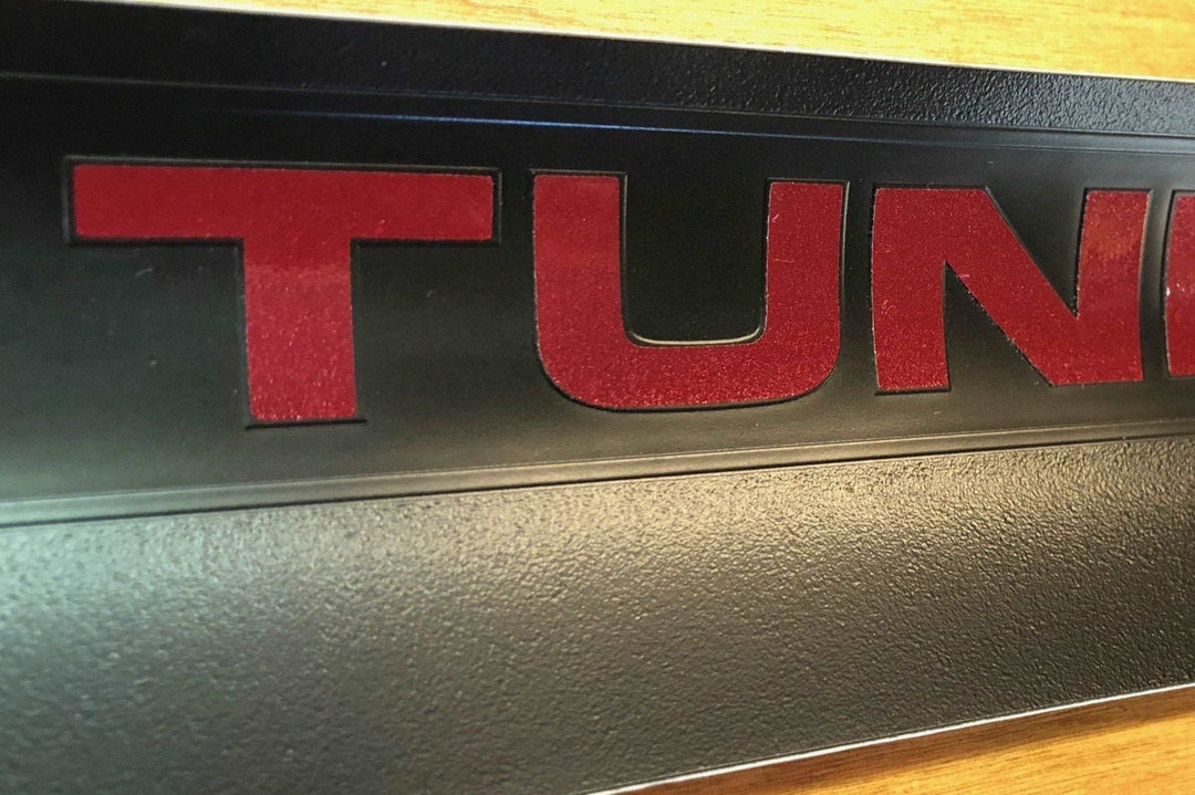Premium Cast Vinyl Decal Letter Inlays for 2007-2013 Tundra Front Door Sill Protectors x2